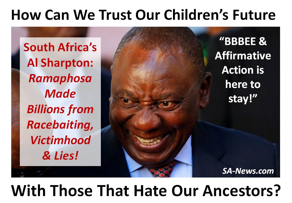 VIDEO: Lying DRAMAphosa Blames SA Whites for Domestic Violence & George Floyd! BBBEE & AA Defines South Africa & is Here to Stay!
