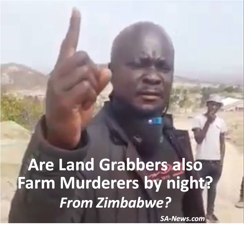 VIDEO: Land Grabber by Day and Farm Murderer by Night? Land Occupier (Zimbabwean?) Threatens Farmer They Will Kill Him!