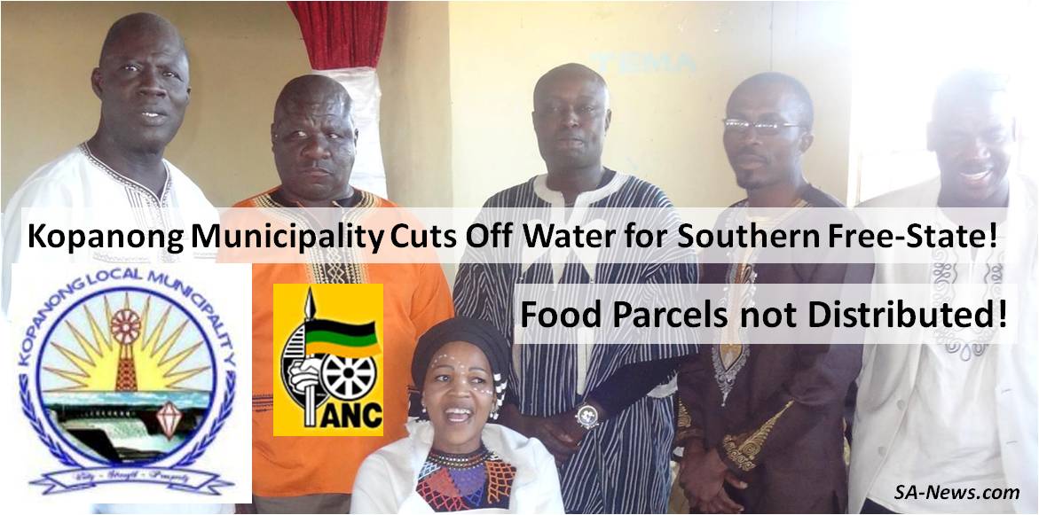 Mandela’s ANC Cuts Off Water from the Whole Southern Free State, Withholding a Basic Human Right! Another New Low!